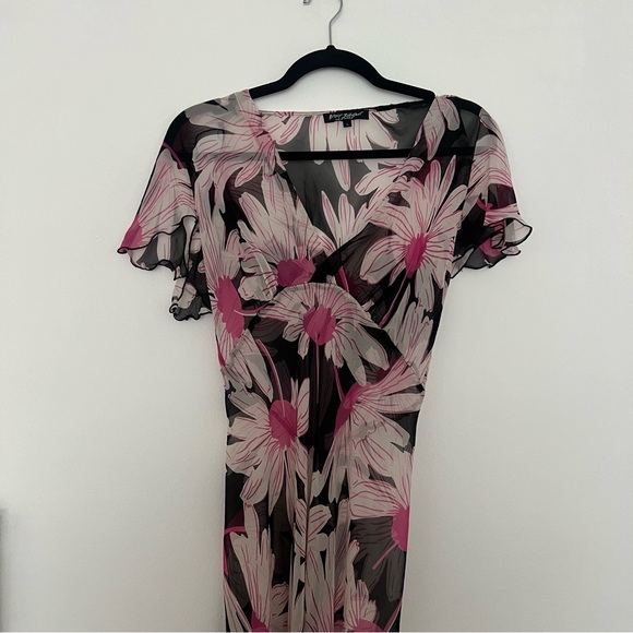 Vintage Betsey Johnson Flutter Sleeve Dress - Picture 5 of 7